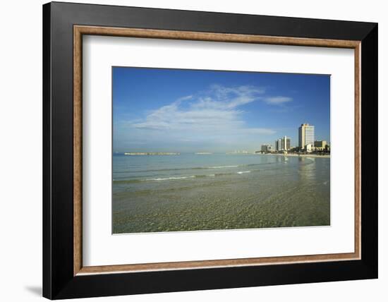 Israel, Tel Aviv. Coastline and beach-Michele Molinari-Framed Photographic Print