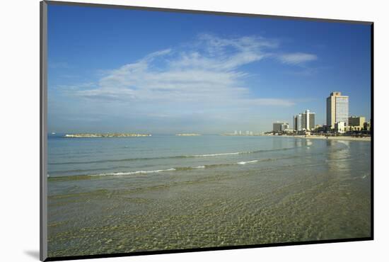 Israel, Tel Aviv. Coastline and beach-Michele Molinari-Mounted Photographic Print