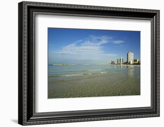 Israel, Tel Aviv. Coastline and beach-Michele Molinari-Framed Photographic Print