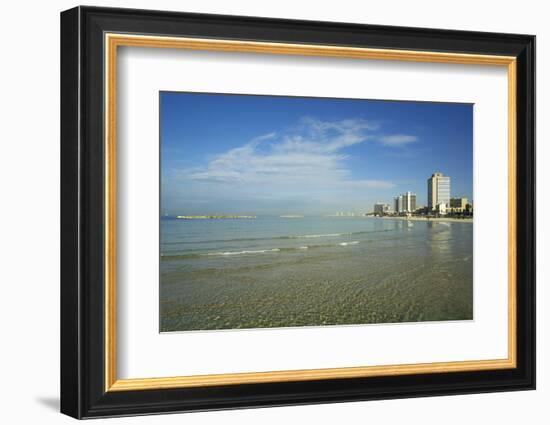 Israel, Tel Aviv. Coastline and beach-Michele Molinari-Framed Photographic Print