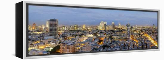 Israel, Tel Aviv, Elevated City View Towards the Commercial and Business Centre-Gavin Hellier-Framed Premier Image Canvas