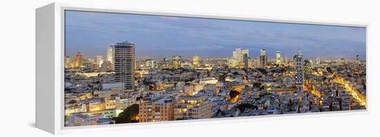 Israel, Tel Aviv, Elevated City View Towards the Commercial and Business Centre-Gavin Hellier-Framed Premier Image Canvas