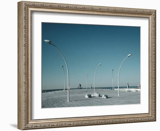 Israel, Tel Aviv, Old Port, Namal, Renovated Port Now Home to Shops and Cafes, Boardwalk-Walter Bibikow-Framed Photographic Print