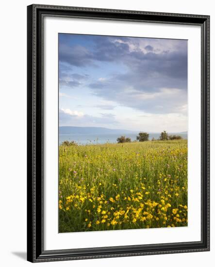 Israel, the Galilee, Tiberias, Sea of Galilee-Lake Tiberias-Walter Bibikow-Framed Photographic Print