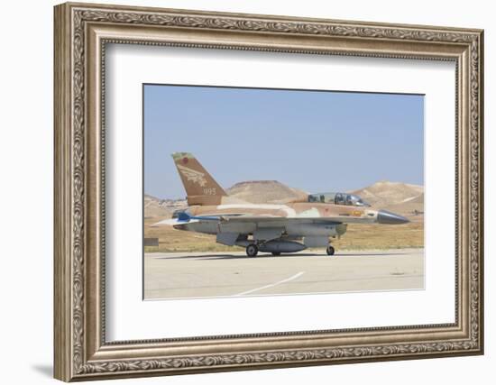 Israeli Air Force F-16 at Nevatim Air Base, Israel-Stocktrek Images-Framed Photographic Print