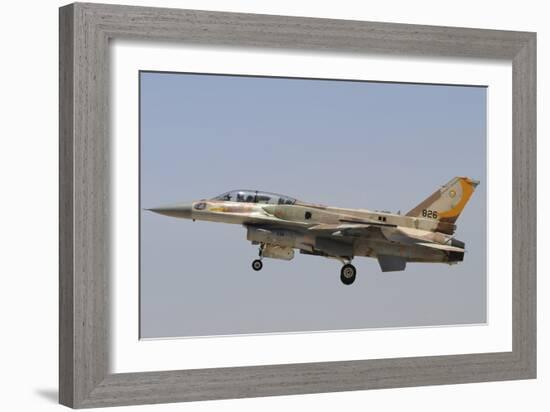 Israeli Air Force F-16I Sufa Prepares for Landing at Hatzerim Airbase, Israel-Stocktrek Images-Framed Photographic Print