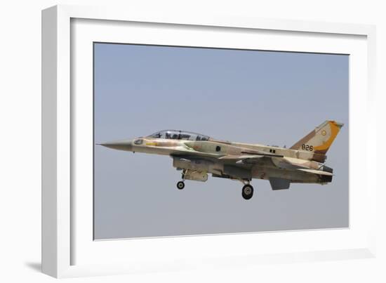 Israeli Air Force F-16I Sufa Prepares for Landing at Hatzerim Airbase, Israel-Stocktrek Images-Framed Photographic Print