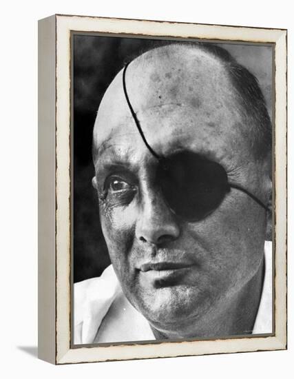 Israeli Defense Minister Moshe Dayan-Paul Schutzer-Framed Premier Image Canvas