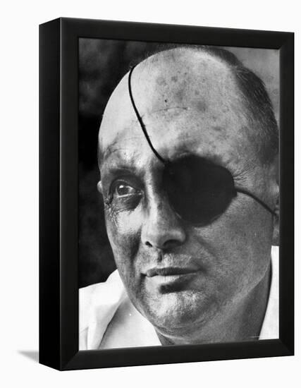 Israeli Defense Minister Moshe Dayan-Paul Schutzer-Framed Premier Image Canvas