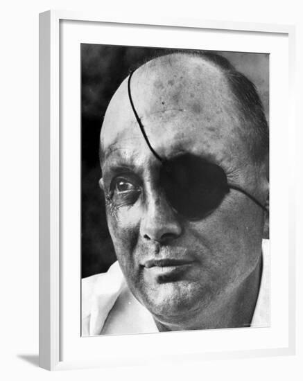 Israeli Defense Minister Moshe Dayan-Paul Schutzer-Framed Premium Photographic Print