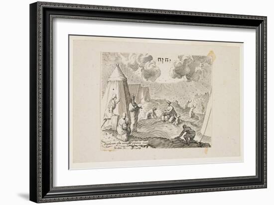 Israelites Gathering Manna-Claude Mellan-Framed Giclee Print