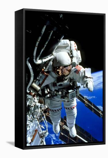 ISS Astronaut-null-Framed Premier Image Canvas