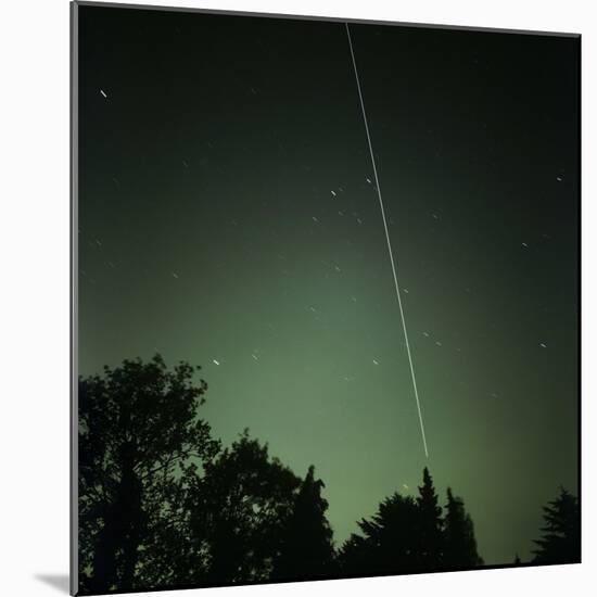 ISS Light Trail, Time-exposure Image-Detlev Van Ravenswaay-Mounted Premium Photographic Print