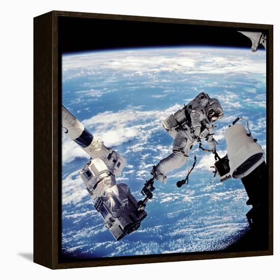 ISS Space Walk-null-Framed Premier Image Canvas