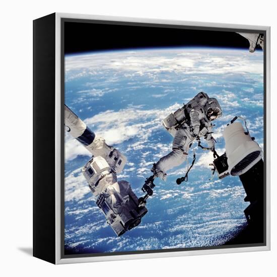 ISS Space Walk-null-Framed Premier Image Canvas