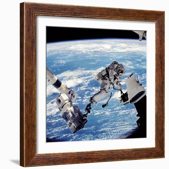 ISS Space Walk-null-Framed Premium Photographic Print