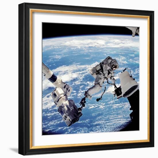 ISS Space Walk-null-Framed Premium Photographic Print