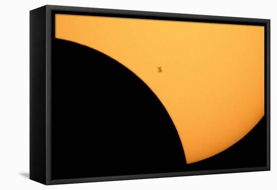 ISS Transit of 2017 Solar Eclipse-null-Framed Premier Image Canvas