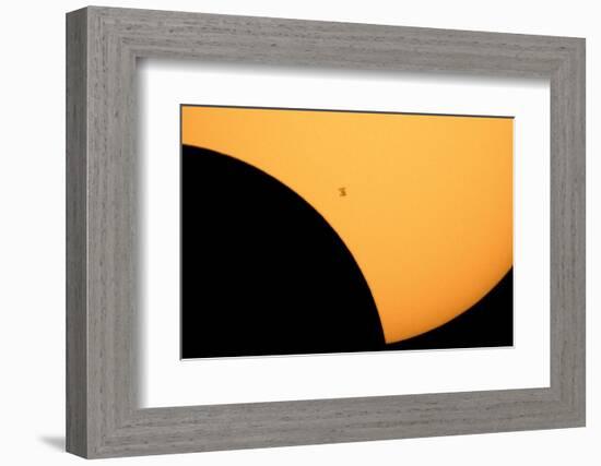 ISS Transit of 2017 Solar Eclipse-null-Framed Photographic Print