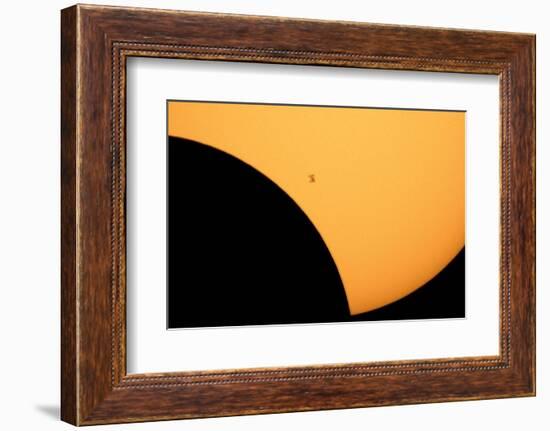 ISS Transit of 2017 Solar Eclipse-null-Framed Photographic Print