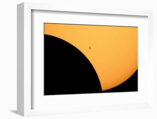 ISS Transit of 2017 Solar Eclipse-null-Framed Photographic Print