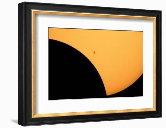 ISS Transit of 2017 Solar Eclipse-null-Framed Photographic Print