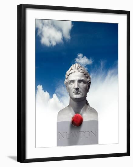 Issac Newton And the Apple, Artwork-Victor Habbick-Framed Photographic Print