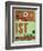 IST Istanbul Luggage Tag 2-NaxArt-Framed Art Print