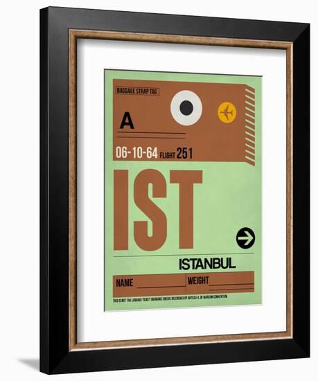 IST Istanbul Luggage Tag 2-NaxArt-Framed Art Print