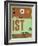 IST Istanbul Luggage Tag 2-NaxArt-Framed Art Print