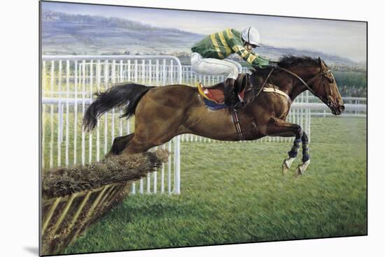 Istabraq at Cheltenham II-Susan Crawford-Mounted Giclee Print