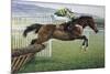 Istabraq at Cheltenham II-Susan Crawford-Mounted Premium Giclee Print