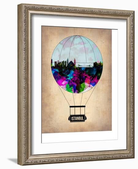 Istanbul Air Balloon-NaxArt-Framed Art Print