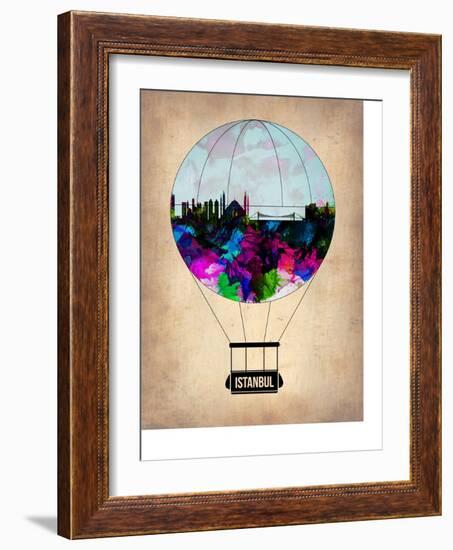 Istanbul Air Balloon-NaxArt-Framed Art Print