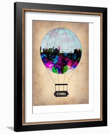 Istanbul Air Balloon-NaxArt-Framed Art Print