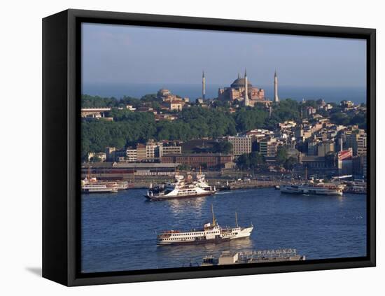 Istanbul Skyline Including the Aghia Sophia Basilica, Istanbul, Turkey, Europe-Woolfitt Adam-Framed Premier Image Canvas