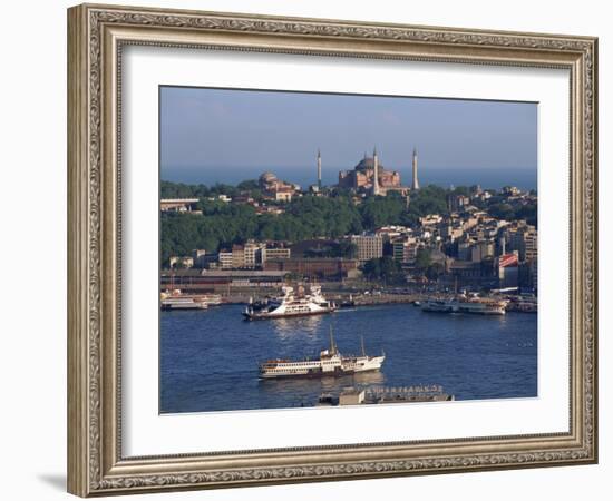 Istanbul Skyline Including the Aghia Sophia Basilica, Istanbul, Turkey, Europe-Woolfitt Adam-Framed Photographic Print