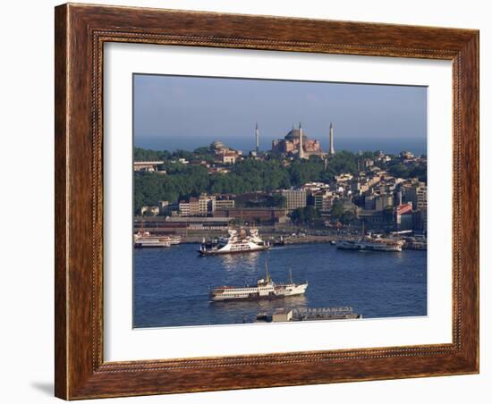 Istanbul Skyline Including the Aghia Sophia Basilica, Istanbul, Turkey, Europe-Woolfitt Adam-Framed Photographic Print