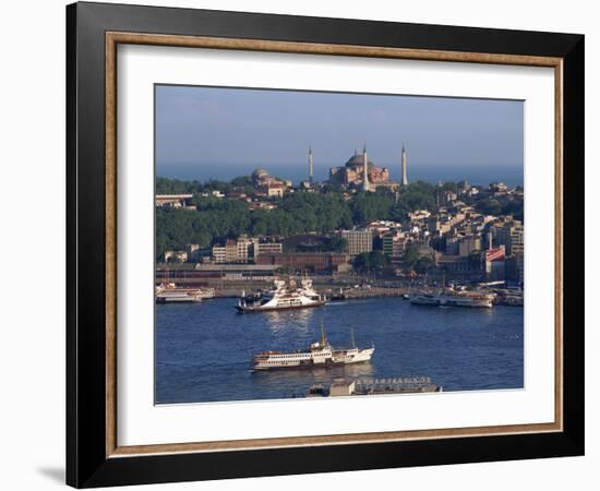 Istanbul Skyline Including the Aghia Sophia Basilica, Istanbul, Turkey, Europe-Woolfitt Adam-Framed Photographic Print