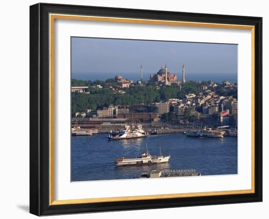 Istanbul Skyline Including the Aghia Sophia Basilica, Istanbul, Turkey, Europe-Woolfitt Adam-Framed Photographic Print