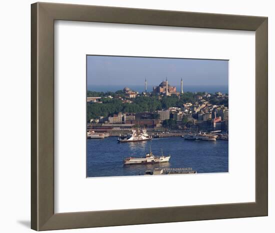 Istanbul Skyline Including the Aghia Sophia Basilica, Istanbul, Turkey, Europe-Woolfitt Adam-Framed Photographic Print