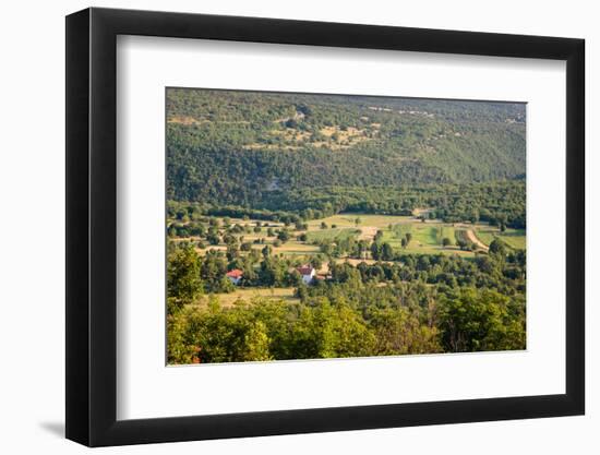 Istria County, Croatia. Agricultural landscape near Brest Pod Uckom.-null-Framed Photographic Print