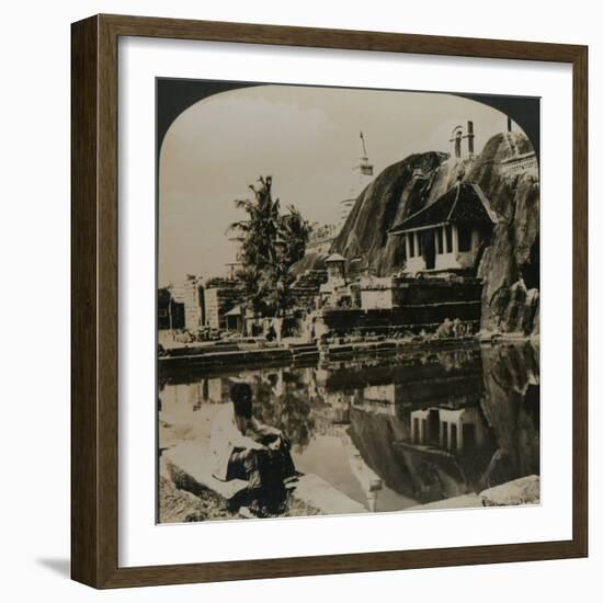 'Isuruminiya, an ancient and picturesque rock temple in the heart of Ceylon', 1907-Unknown-Framed Photographic Print