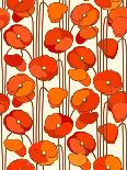 Poppies. Seamless Background.-isveta-Mounted Art Print