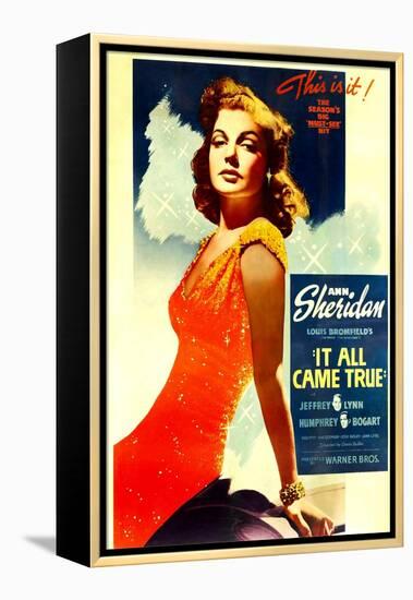 It All Came True, Ann Sheridan, 1940-null-Framed Stretched Canvas