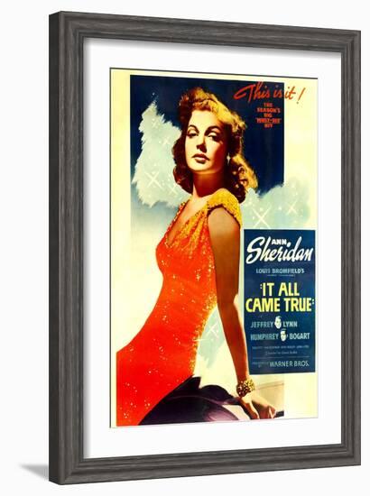 It All Came True, Ann Sheridan, 1940-null-Framed Art Print