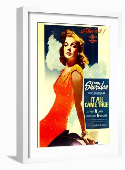 It All Came True, Ann Sheridan, 1940-null-Framed Art Print