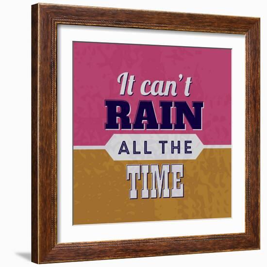 It Can't Rain All the Time 1-Lorand Okos-Framed Art Print