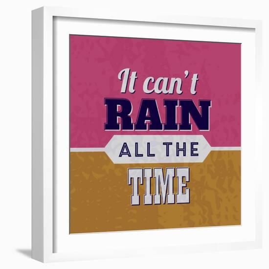 It Can't Rain All the Time 1-Lorand Okos-Framed Art Print