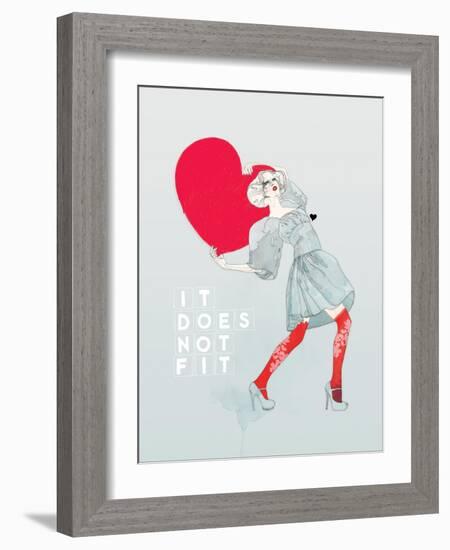 It Does Not Fit-Mydeadpony-Framed Art Print